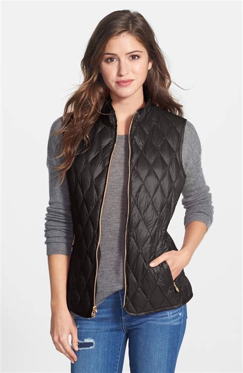 michael kors vest women's nordstrom rack|Michael Kors quilted puffer vest.